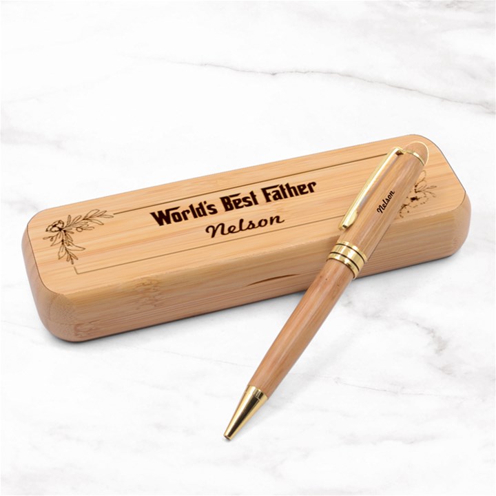 Personalized Name Alderwood Pen Set