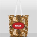 Halloween Pattern Full Print Rope Handle Tote (Small) View1