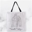 Personalized Name Lover Line Art Hand Draw Style Grocery Tote Bag View2