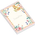 Personalized Hand Drawn Floral Any Text Name Large Memo Pad Large Memo Pads View1