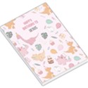 Personalized Dinosaur Illustration Happy Birthday to Any Text Name Large Memo Pad Large Memo Pads View1