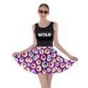 Personalized Name Halloween Eyes Pattern Dress Skater Dress View1