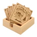 Personalized Xmas Family Any Text Name Bamboo Coaster Set Bamboo Coaster Set View1