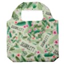 Personalized Tropical Summer Name Any Text Premium Foldable Grocery Recycle Bag Premium Foldable Grocery Recycle Bag View1