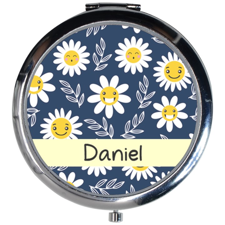 Smile Daisy Mini Round Mirror