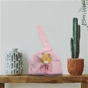 Personalized Any Text Pocket Cat with Denim Pattern Japanese Wrist Knot Bag View2