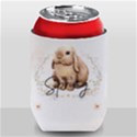 Personalized Easter Vintage Rabbit Illustration Name Can Cooler View1