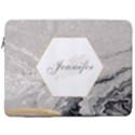 Personalized Name Laptop Sleeve Case with Pocket 17  Vertical Laptop Sleeve Case With Pocket View1