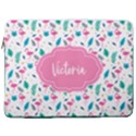 Personalized Flamingo Name Laptop Sleeve Case with Pocket 17  Vertical Laptop Sleeve Case With Pocket View1