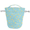 Custom Initial Name Pineapple Pattern Drawstring Bucket Bag View2