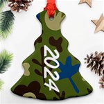 Xmas Tree Pattern Ornaments Christmas Tree Ornament (Two Sides) Back