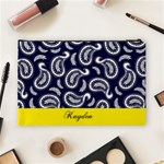 PERSONALIZED PAISLEY NAME 1 COSMETIC BAG Cosmetic Bag (Large) Back