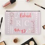 Personalized Name Wedding Family Love Cosmetic Bag (Large) Front