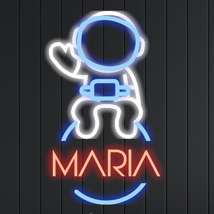 Personalized Spaceman Name Neon Signs and Lights