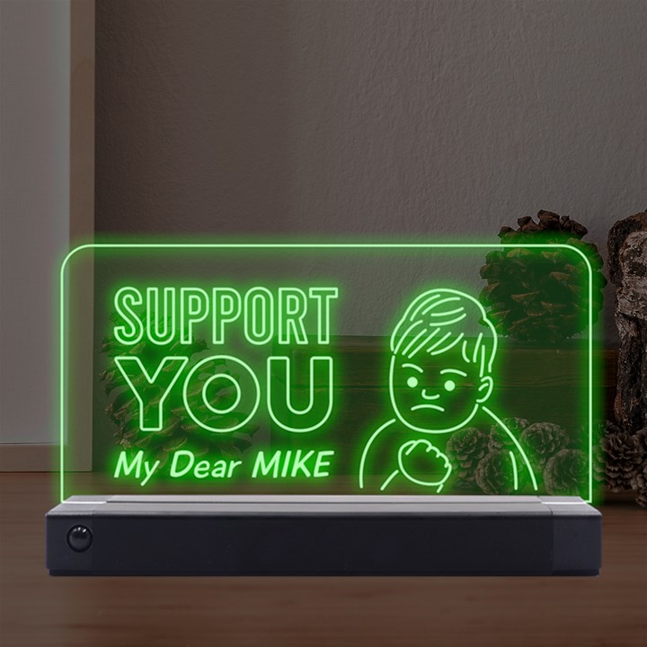 Support Baby Meme LED Acrylic Message Display