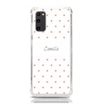Personalized Name Heart Pattern(White) Samsung Galaxy S20 6.2 Inch TPU UV Case Front