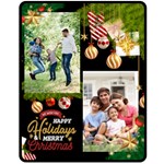 Christmas Family Medium Blanket Fleece Blanket (Medium) 60 x50  Blanket Front