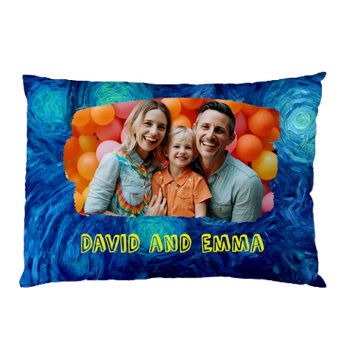 water color frame pillow Pillow Case
