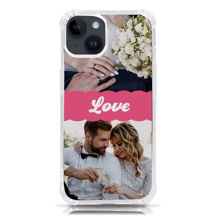 Personalized Love Photo Phone Case iPhone 14 TPU UV Print Case