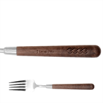 Personalized Name Heart Stainless Steel Fork with wooden Handle  Stainless Steel Fork With Wooden Handle Fork