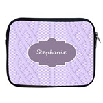 Knit style Personalized Name IPad Case Apple iPad Zipper Case Front