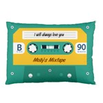 Personalized Cassette Tape Name Pillow Case Pillow Case (Two Sides) Back