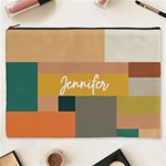 Personalized Geometric Minimalist Name Cosmetic Bag Cosmetic Bag (XXXL) Front
