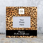 Personalized Animal Skin Initial Name Any Text Box Photo Frame White Box Photo Frame 4  x 6  Front