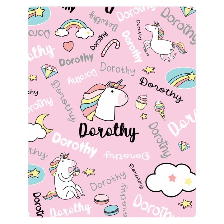 Personalized Baby Unicorn Blanket Premium Plush Fleece Blanket (Medium)
