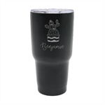 Personalized Name Any Text Cactus Illustration 30oz Thermal Travel Tumbler 30oz Thermal Travel Tumbler Front