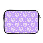 Personalized Name Any Text Bellis Heart Apple MacBook Pro 17  Zipper Case Front