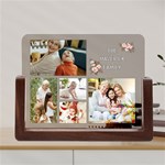 Personalized 5Photo Family Name Any Text Acrylic UV Print 8  Tabletop Frame Acrylic UV Print 8  Tabletop Frame (U-Shape) Front