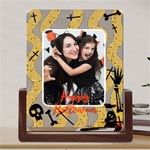 Personalized Photo Halloween Pattern Acrylic UV Print 6  Tabletop Frame Acrylic UV Print 6  Tabletop Frame (U-Shape) Front