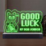 Lucky Cat LED Acrylic Message Display Front