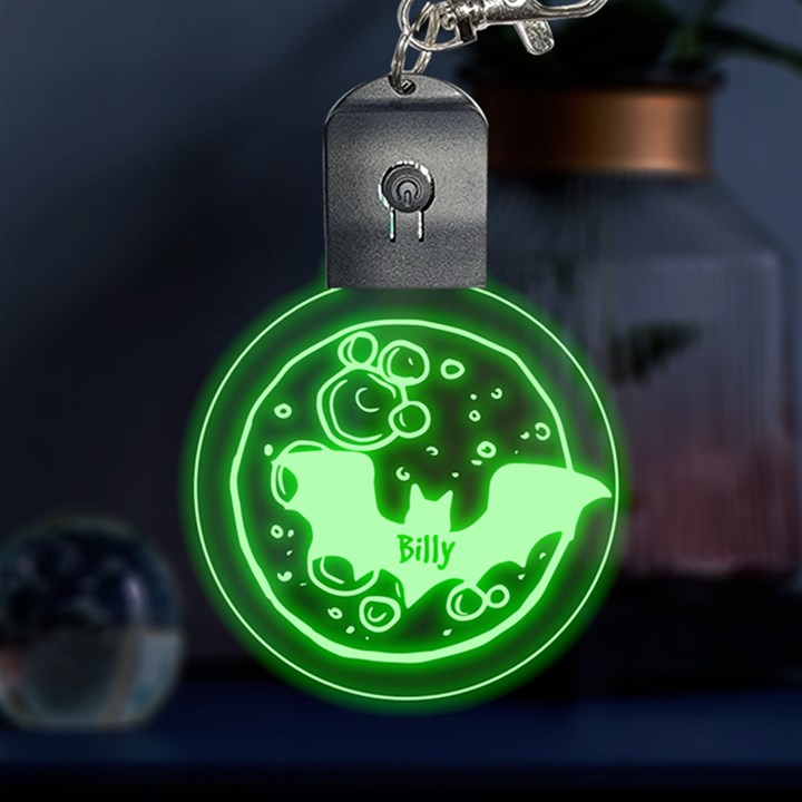 Personalized Name Halloween Multicolor LED Acrylic Ornament