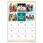 Personalized Family Calendar Canvas Yearly Calendar 16  x 22  Front - Jan 2025
