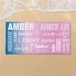 Custom Color Any Text Name 54 X27  Super Absorbent Beach Towel	 Front